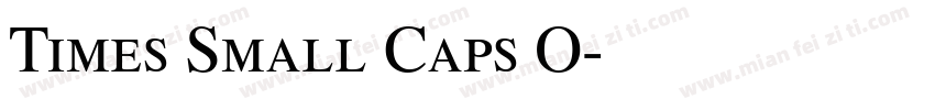 Times Small Caps O字体转换